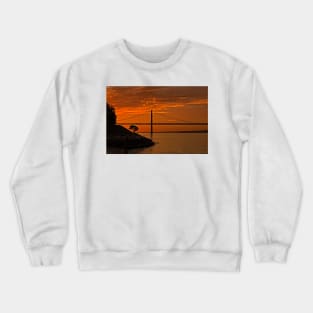 Bridge Under Sunset Sky - 1 © Crewneck Sweatshirt